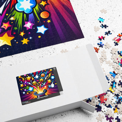 Vibrant Emoji Puzzle – 110, 252, 520, 1014-Piece Jigsaw, Fun Family Activity, Gift for Kids and Adults, Game Night, Decorative Art