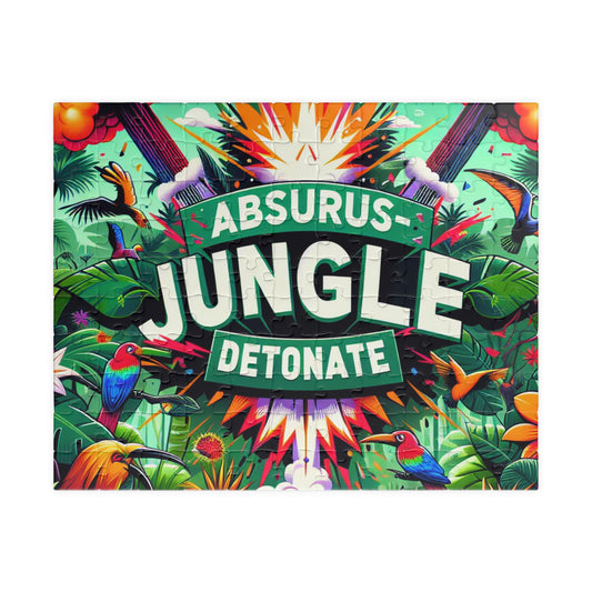 Colorful Jungle Puzzle - Absurd Jungle Detonate, Fun Family Activity, Engaging Gift for Puzzle Lovers, Home Decor, Game Night