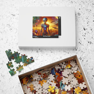 Digital Alien In Meme Mashups V2 Puzzle (110, 252, 520, 1014-piece)