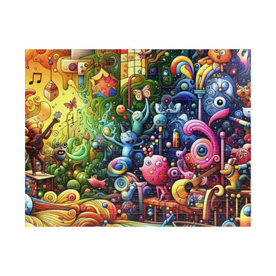 Colorful Whimsical Puzzle - 110, 252, 520, 1014-Piece, Fun Family Activity, Gift Idea, Bright Decor, Unique Home Entertainment