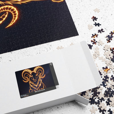 Celestial Aries Puzzle - 110, 252, 520, 1014-piece, Zodiac Gift, Astrology Decor, Mindful Activity, Unique Home Decor, Puzzle Lover's Gift