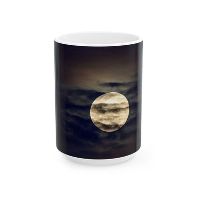 Moonlit Night Ceramic Mug | Coffee Cup for Stargazers, Unique Gift for Space Lovers & Anyone Who Enjoys Nighttime Vibes