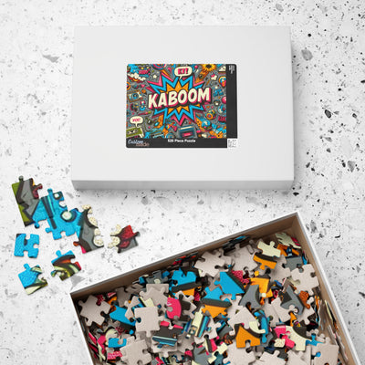 Vibrant Kaboom Puzzle - Fun Family Activity, Game Night Entertainment, Gift for Puzzle Lovers, Unique Home Decor, 110 to 1014-piece Options