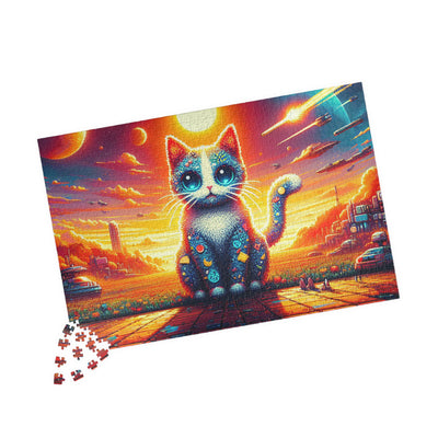 Digital Cat In Fantasy Food Characters V1 Puzzle (110, 252, 520, 1014-piece)