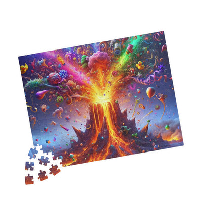 Colorful Fantasy Volcano Puzzle - Vibrant 110, 252, 520, 1014-piece Jigsaw, Kids Activity, Family Game, Perfect Gift for All Ages, Fun Indoor [...]
