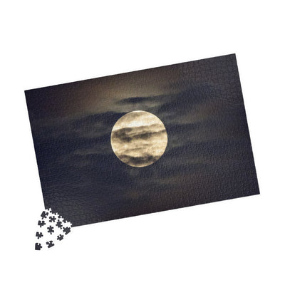 Moonlit Night Puzzle, Relaxing Jigsaw Game, Family Fun Activity, Gift for Puzzle Lovers, Home Décor, Mindfulness Activity