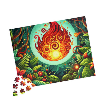 Vibrant Fire-Themed Puzzle | 110-1014 Pieces | Perfect Gift for Relaxation, Family Fun, Game Night, Mindfulness