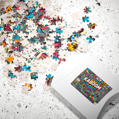 Vibrant Kaboom Puzzle - Fun Family Activity, Game Night Entertainment, Gift for Puzzle Lovers, Unique Home Decor, 110 to 1014-piece Options