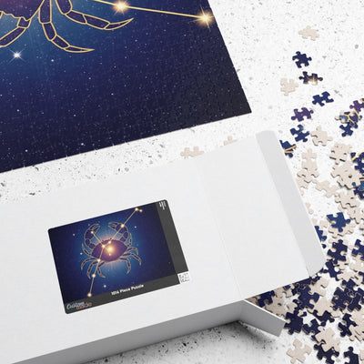 Astrology-Themed Puzzle - Zodiac Crab Design, Gift for Astrology Lovers, Family Game Night, Home Décor, Fun Brain Teaser