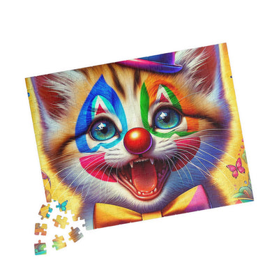 Colorful Clown Cat Puzzle – Fun Family Activity, Kids Gifts, Party Games, Home Decor, Entertainment
