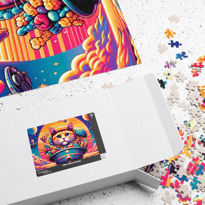 Digital Cat In Fantasy Food Characters V2 Puzzle (110, 252, 520, 1014-piece)