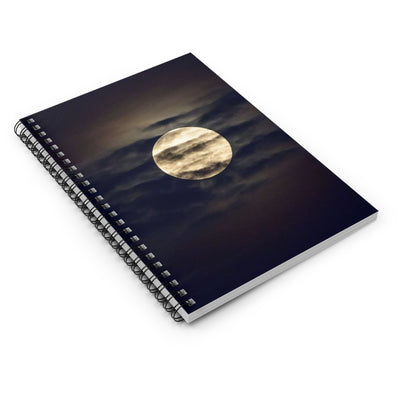 Moonlit Spiral Notebook - Ruled Lines | Celestial Journal for Dreamers, Gift for Writers, Lunar Lovers, Nocturnal Inspiration, Full [...]