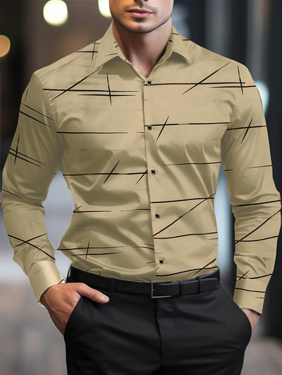 Men's Casual Navy Blue Slim Shirt