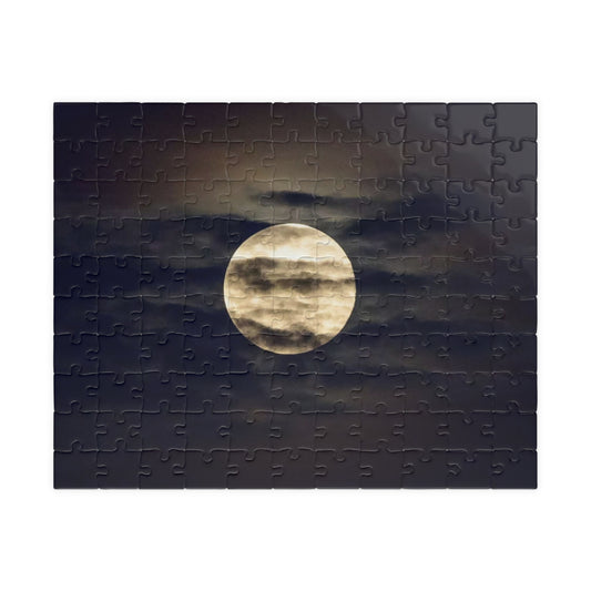Moonlit Night Puzzle, Relaxing Jigsaw Game, Family Fun Activity, Gift for Puzzle Lovers, Home Décor, Mindfulness Activity