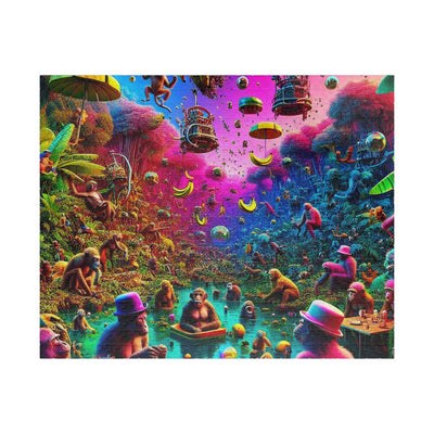 Vibrant Monkeys Jungle Puzzle - 110-1014 Piece, Perfect for Family Fun, Gifts, Game Nights, Home Decor, Mindfulness Activities