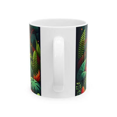 Vibrant Nature Ceramic Mug - Perfect for Coffee Lovers, Tea Time, Gifts, Home Decor, Eco-Friendly Living