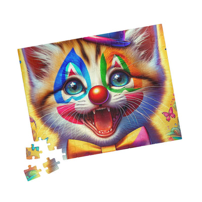 Colorful Clown Cat Puzzle – Fun Family Activity, Kids Gifts, Party Games, Home Decor, Entertainment