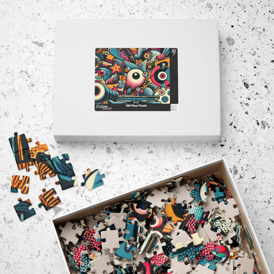Colorful Art Puzzle for Family Fun, Unique Gift, Indoor Activity, Brain Teaser, Creative Mind Challenge