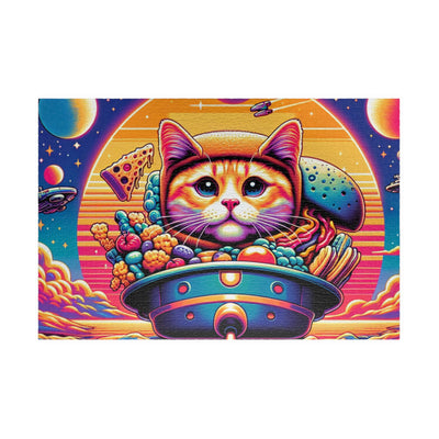 Digital Cat In Fantasy Food Characters V2 Puzzle (110, 252, 520, 1014-piece)