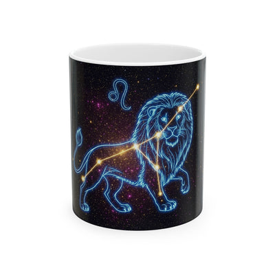 Leo Zodiac Ceramic Mug - Astrology Gift for Astrology Lovers, Personalized Birthday Gift, Constellation Coffee Cup, Horoscope Mug