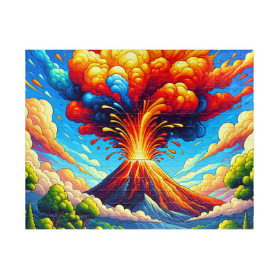 Vibrant Volcano V2 Puzzle | 110, 252, 520, 1014-piece | Nature Lovers, Family Fun, Gift for Puzzle Enthusiasts, Home Decor, Educational [...]