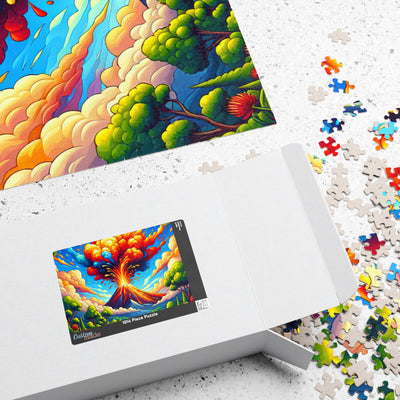 Vibrant Volcano V2 Puzzle | 110, 252, 520, 1014-piece | Nature Lovers, Family Fun, Gift for Puzzle Enthusiasts, Home Decor, Educational [...]