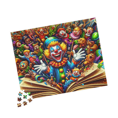 Colorful Clown Puzzle, Fun Family Activity, Kids Birthday Gift, Entertaining Game Night, Home Decor Challenge