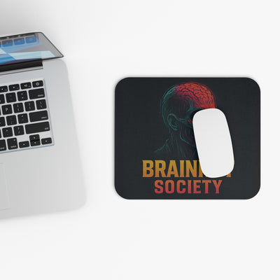 Skull Mouse Pad - Brainrot Society, Gaming Accessories, Office Decor, Gift for Gamers, Edgy Desk Decor, Unique Mouse Mat