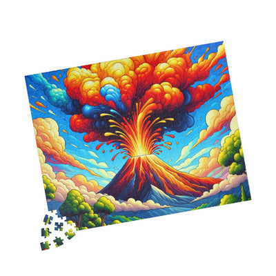 Vibrant Volcano V2 Puzzle | 110, 252, 520, 1014-piece | Nature Lovers, Family Fun, Gift for Puzzle Enthusiasts, Home Decor, Educational [...]