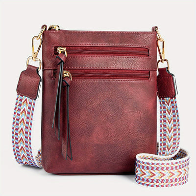 Stylish Geometric Shoulder Bag - Women Handbags & Wallets - Retro Simple Design, Multifunctional Crossbody Bag with Wide Strap for Mobile Phone, Perfect for Daily Use and Travel