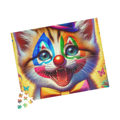 Colorful Clown Cat Puzzle – Fun Family Activity, Kids Gifts, Party Games, Home Decor, Entertainment