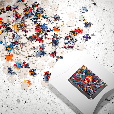Vibrant Art Puzzle Collection - Unique Explosion Design, 110, 252, 520, 1014-piece, Perfect Gift for Puzzle Lovers, Family Fun, Stress [...]