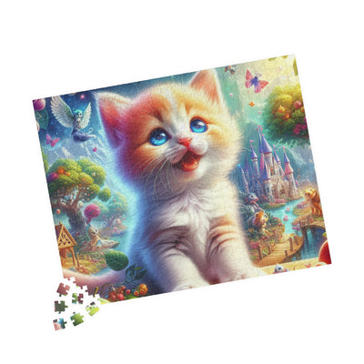 Whimsical Cat Puzzle, Fun Family Game, Cat Lovers Gift, Relaxing Activity, Unique Gift, Home Decor, Creative Brain Teaser