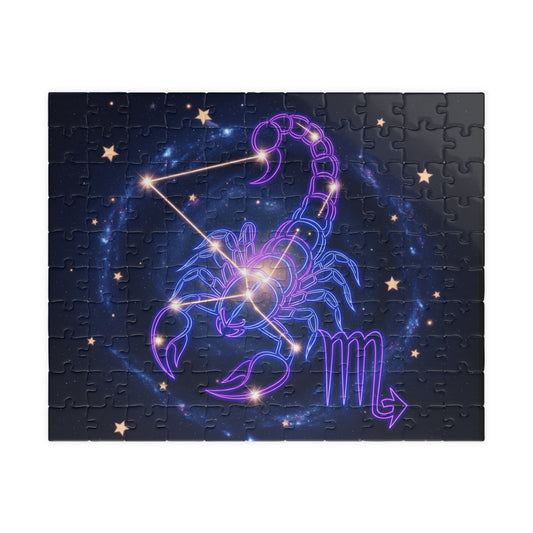 Astrology-themed Puzzle, Scorpion Zodiac Journey, Star Sign Gift, Puzzle Game for Adults, Unique Home Decor, Fun Family Activity