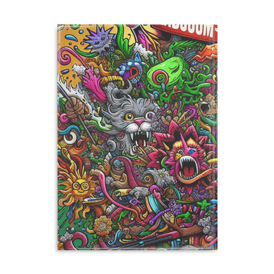 Colorful Art Hardcover Notebook, Creative Journal, Sketchbook with Puffy Covers, Fun Gift for Artists, Unique Stationery