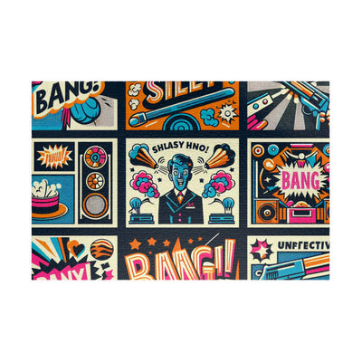 Colorful Retro Graphic Puzzle – Fun Family Game, Unique Gift, Home Decor, Art Prints, Brain Teaser