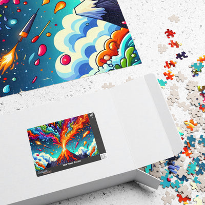 Colorful Volcano Puzzle - Fun for Family Game Night, Creative Gift, Entertainment, Stress Relief, Educational Activity