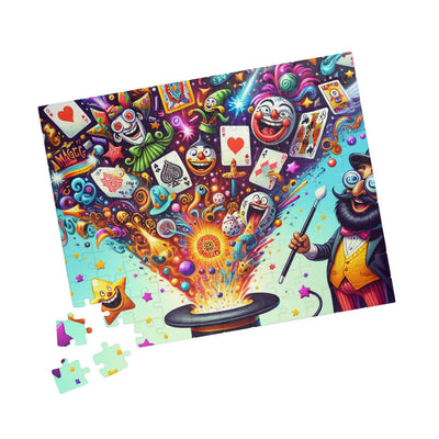 Magic-Themed Jigsaw Puzzle, Fun Family Game, Colorful Art Puzzle, Gift for Kids, Brain Teaser for Adults, Holiday Activity