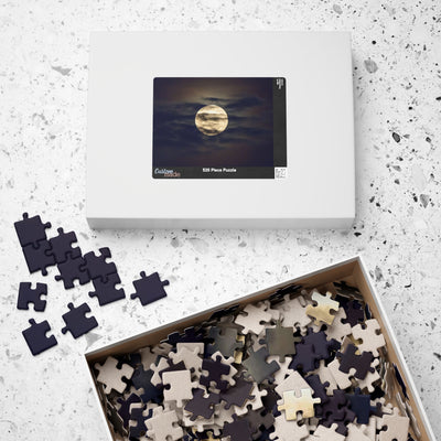 Moonlit Night Puzzle, Relaxing Jigsaw Game, Family Fun Activity, Gift for Puzzle Lovers, Home Décor, Mindfulness Activity