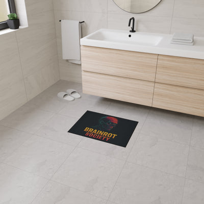 Heavy Duty Floor Mat - Brainrot Society Design, Durable welcome mat, Funny home decor, Gifts for Halloween, Unique office floor rug