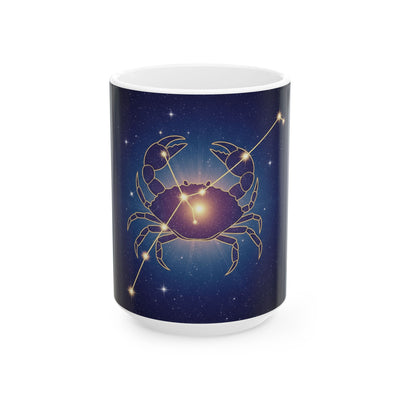 Celestial Crab Mug, Zodiac Coffee Cup for Astrology Lovers, Gift for Cancer Birthday, Astrology Themed Kitchenware, Constellation [...]