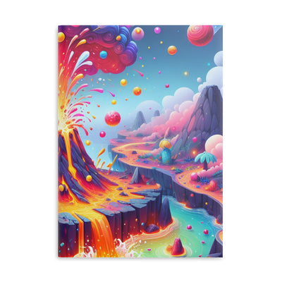 Colorful Fantasy Volcano Hardcover Notebook - Vibrant Volcano Design, Journal for Creativity, Gift for Students, Artists, and Dreamers