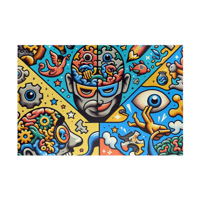Brainy Art Puzzle for Adults, Colorful Brain-Themed Jigsaw Puzzle, Relaxing Activity, Creative Gift Idea, Mindful Fun