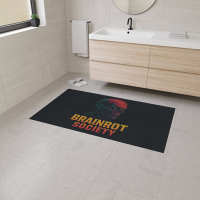 Heavy Duty Floor Mat - Brainrot Society Design, Durable welcome mat, Funny home decor, Gifts for Halloween, Unique office floor rug