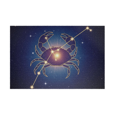 Astrology-Themed Puzzle - Zodiac Crab Design, Gift for Astrology Lovers, Family Game Night, Home Décor, Fun Brain Teaser