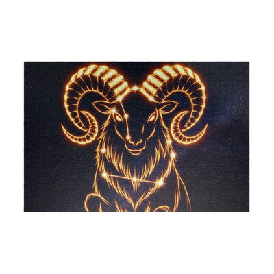 Celestial Aries Puzzle - 110, 252, 520, 1014-piece, Zodiac Gift, Astrology Decor, Mindful Activity, Unique Home Decor, Puzzle Lover's Gift