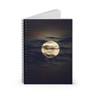 Moonlit Spiral Notebook - Ruled Lines | Celestial Journal for Dreamers, Gift for Writers, Lunar Lovers, Nocturnal Inspiration, Full [...]