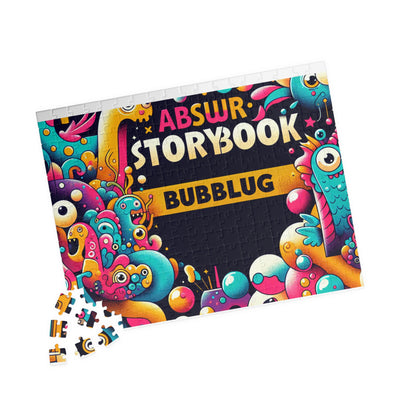 Colorful Puzzle with Whimsical Design, Fun Family Activity, Gift for Kids, Brain Teaser, Collectible Art Puzzle