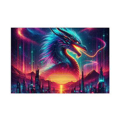 Vibrant Fantasy Dragon Poster, Matte Art Print for Home Decor, Wall Art for Gamers, Gift for Fantasy Lovers, Magical Wall Decor