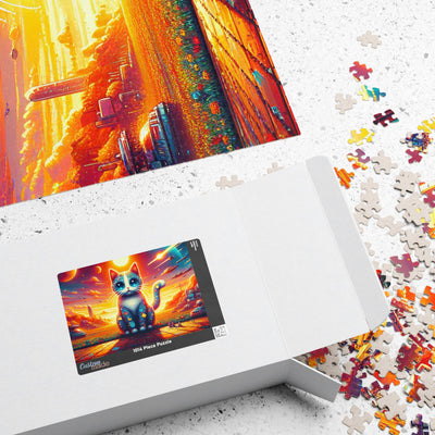 Digital Cat In Fantasy Food Characters V1 Puzzle (110, 252, 520, 1014-piece)